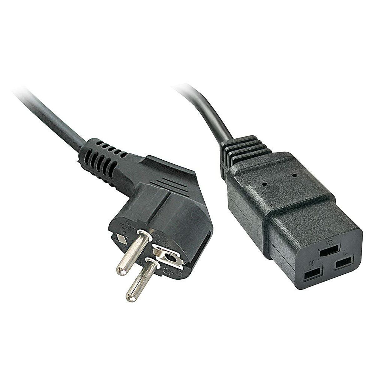 Kabel za Napajanje Schuko/IEC C19 LINDY 2 m Crna